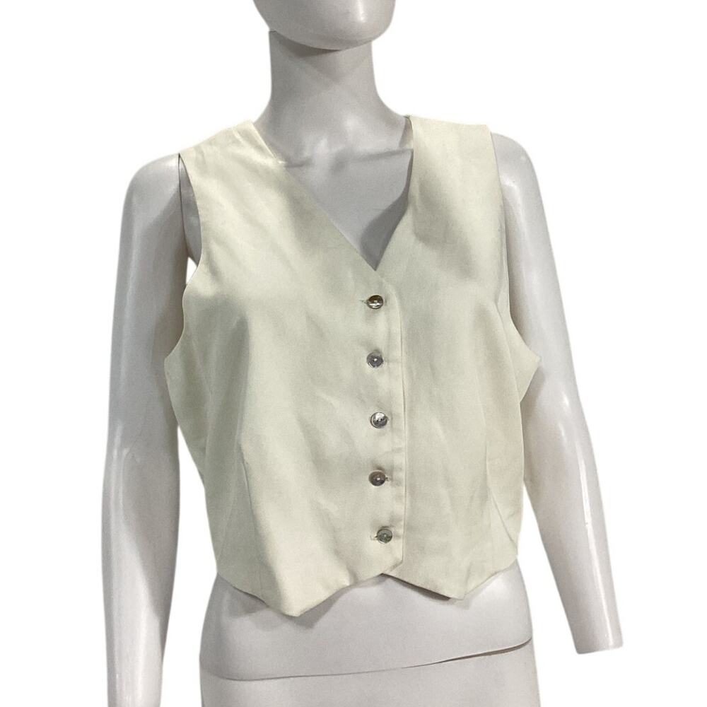 Donni. Sleek Lychee Crop Vest Top Size XL